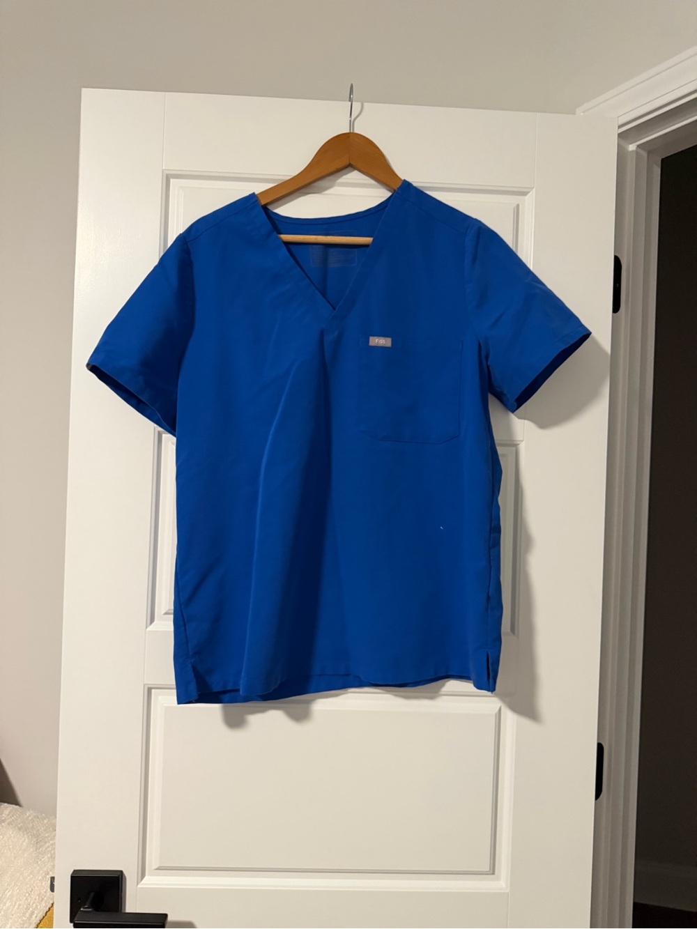 FIGS Royal Blue Catarina One Pocket Scrub Top- Large